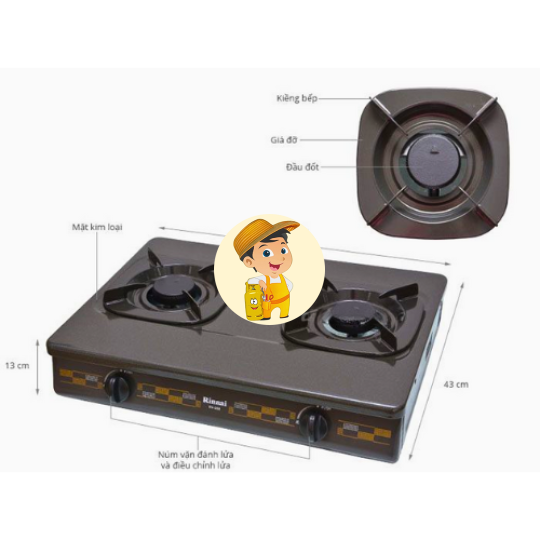 Bếp Gas Rinnai RV-260(G)N Việt - Nhật Chính Hãng