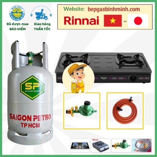 Bếp Gas Rinnai 2715G Tặng Bộ Bình Gas Van Dây