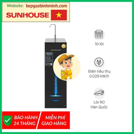 Máy lọc nước RO Sunhouse UltraPURE SHA8815K 10 lõi