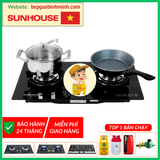 Bếp Gas Âm SUNHOUSE SHB5546MT Chính Hãng