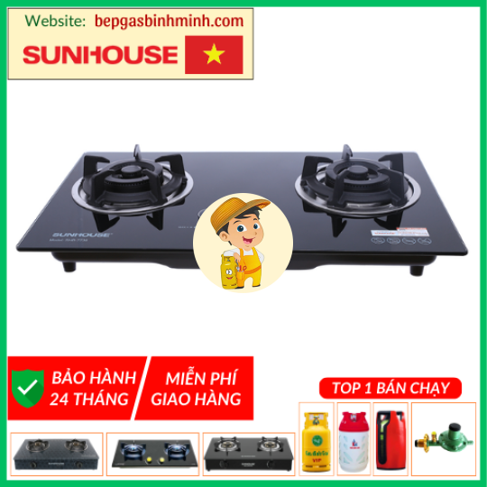 Bếp Gas Âm SUNHOUSE 7736 Chính Hãng