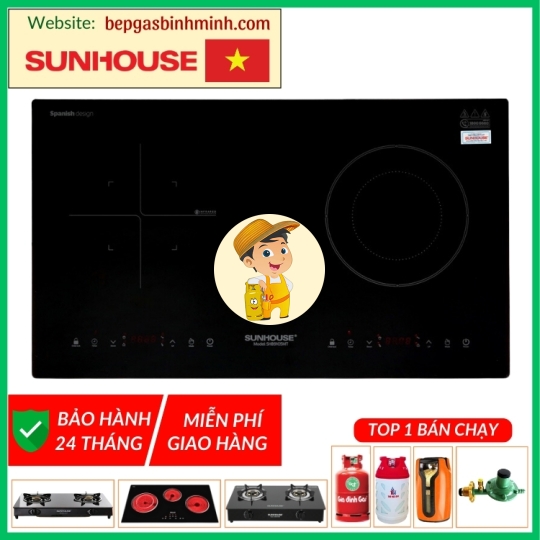 Bếp Từ Hồng Ngoại Lắp Âm SUNHOUSE SHB9105MT