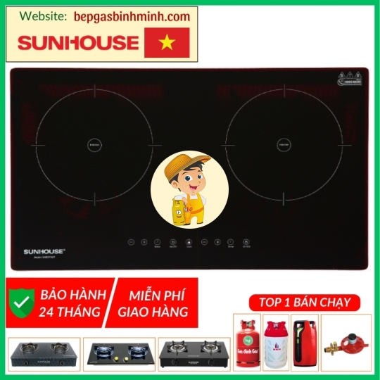 Bếp Từ Đôi Âm SUNHOUSE SHB9111MT 3600W