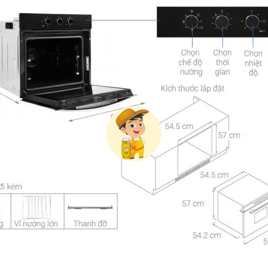 Lò Nướng TEKA HBB 610 BK Nhập Khẩu Tây Ban Nha