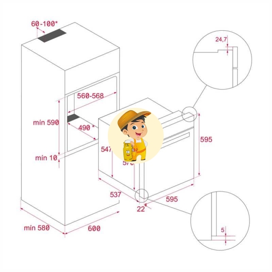Lò Nướng TEKA Maestro iOVEN Nhập Khẩu Tây Ban Nha