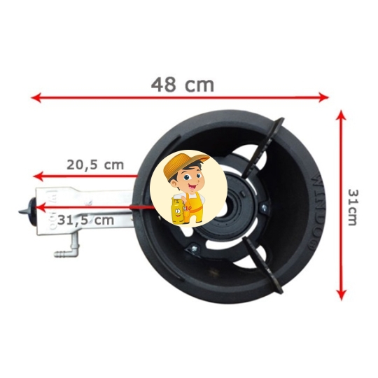 Bếp Khè Công Nghiệp WINDO 168 Chính Hãng