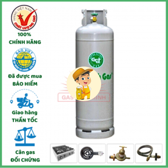 Bình Gas Gia Đình Xám Cả Vỏ 45KG