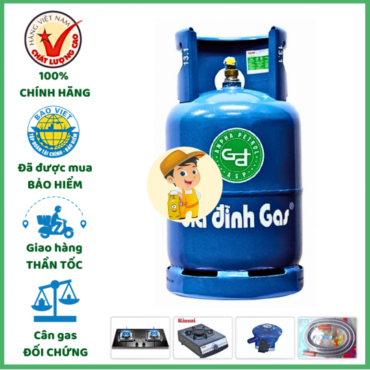 Bình Gas Á Châu Xanh  12kg Giá Tốt Giao Tận Nơi
