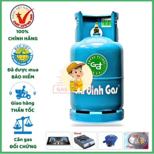 Bình Gas Gia Đình Xanh Dương Cả Vỏ 12KG
